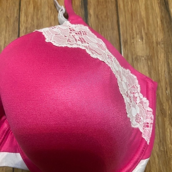 Body By Victoria’s Secret Lined Perfect Coverage Hot Pink 32DDD Bra - Picture 3 of 8